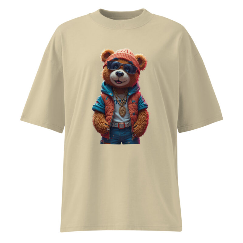 Unisex organic oversized high neck t-shirt - Image 6