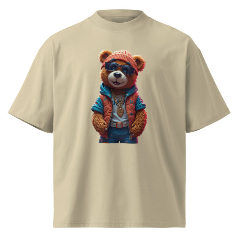 Unisex organic oversized high neck t-shirt - Image 21