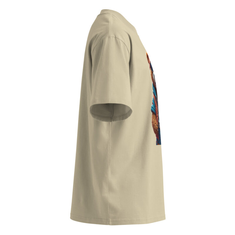 Unisex organic oversized high neck t-shirt - Image 23