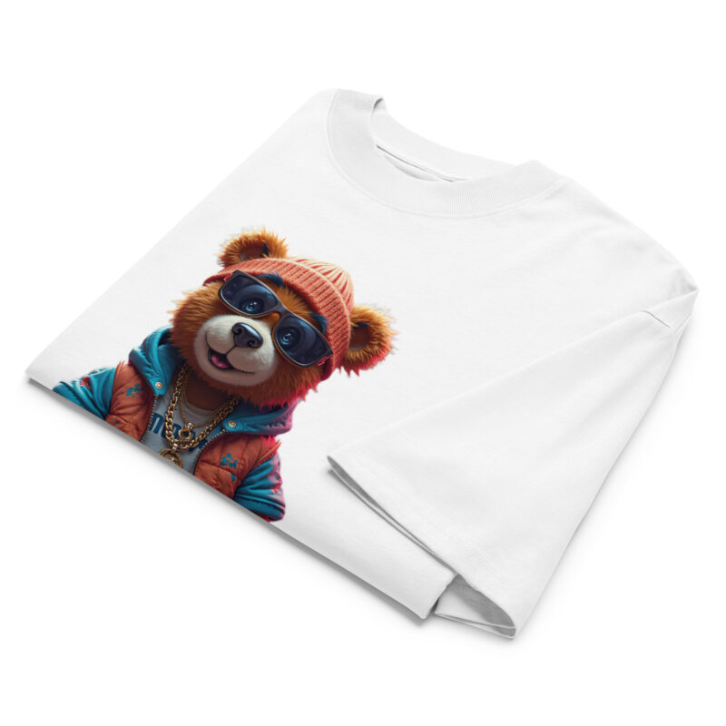 Unisex organic oversized high neck t-shirt - Image 2