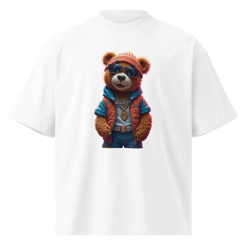 Unisex organic oversized high neck t-shirt - Image 25