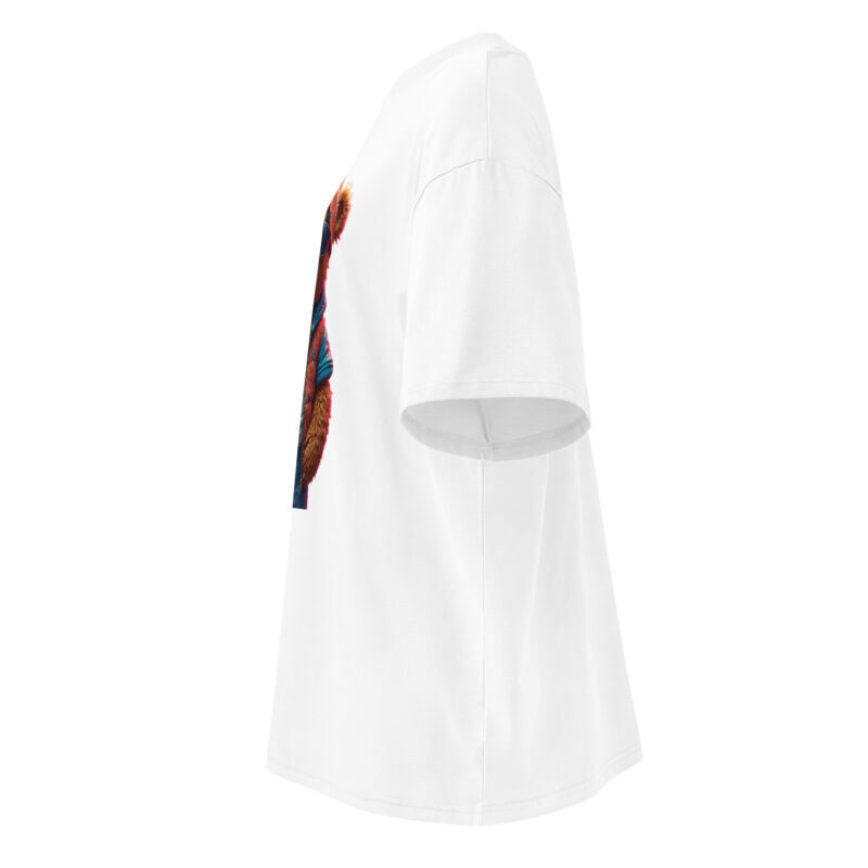 Unisex organic oversized high neck t-shirt - Image 5